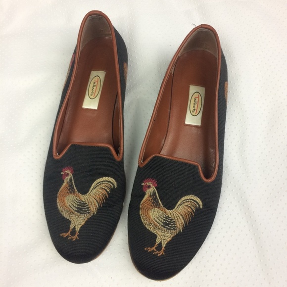 Talbots Shoes - Vintage | Talbots Chicken Print Needlepoint Loafer